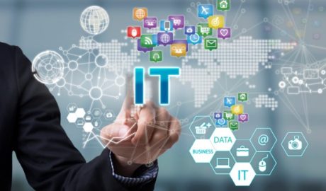 businessman-hand-chooses-it-wording-on-interface-screen-picture-id644048362