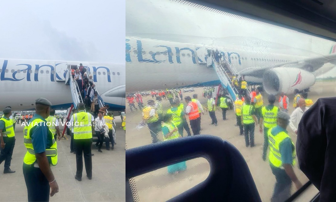 කටුනායකින් ලන්ඩන් බලා පියාසර කිරීමට ගිය ශ්‍රීලන්කන් ගුවන් යානයක එන්ජිමක කුරුල්ලෙකු ගැටෙයි
